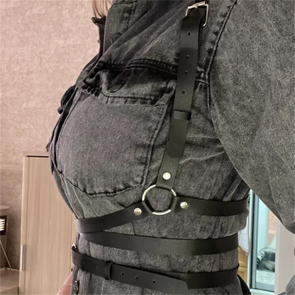 Women Fashion Punk Harness Belts Harajuku Chest Harness Corsett Belt Suspenders for Women Waist Belt Gothic Clothing Accessories