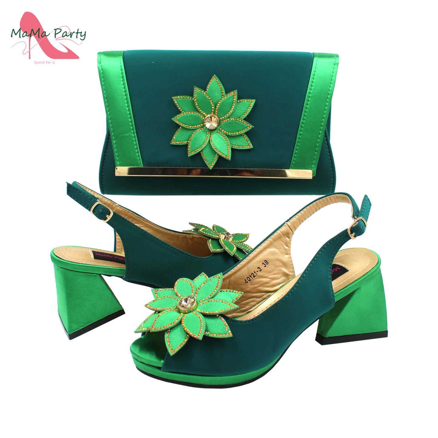 2024 New Design Special Fashion African Women Shoes Matching Bag Set High Quality with Platform Comfortable Heels for Part