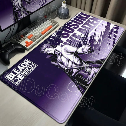 2026 New Anime HD Wallpaper Bleach Mouse Pad Laptop Gaming Keyboard Mat XXL Large 900x400mm Desk Mat Cool E-sports Mats Mousepad