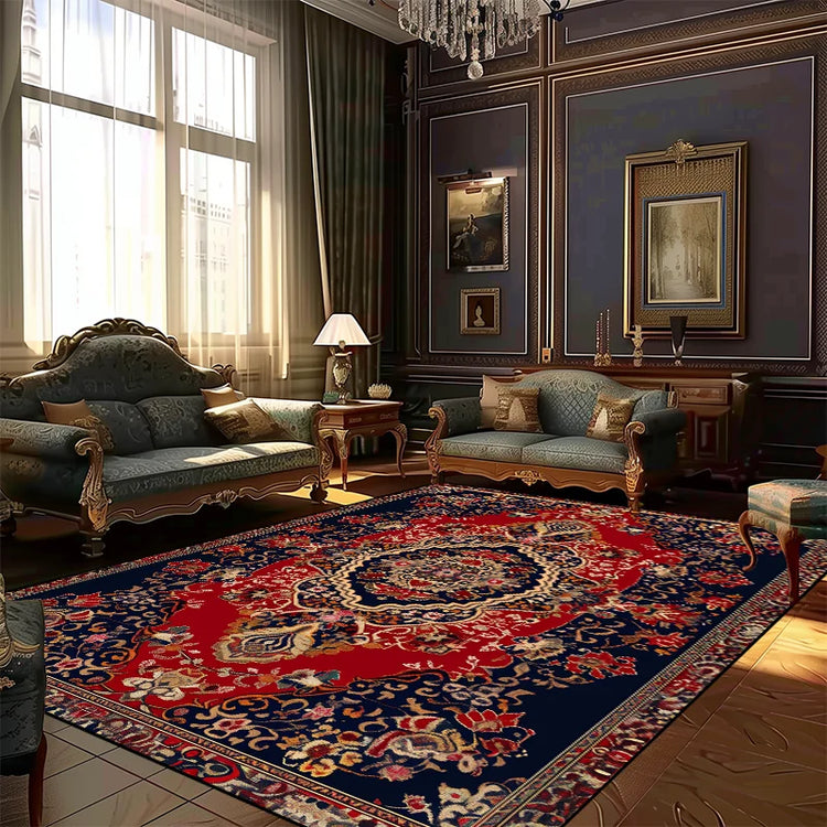 Persian Style Rugs for Living Room Decoration Carpet Large Area Bedroom Anti-slip Floor Mat Washable Lounge Rug Customized Size