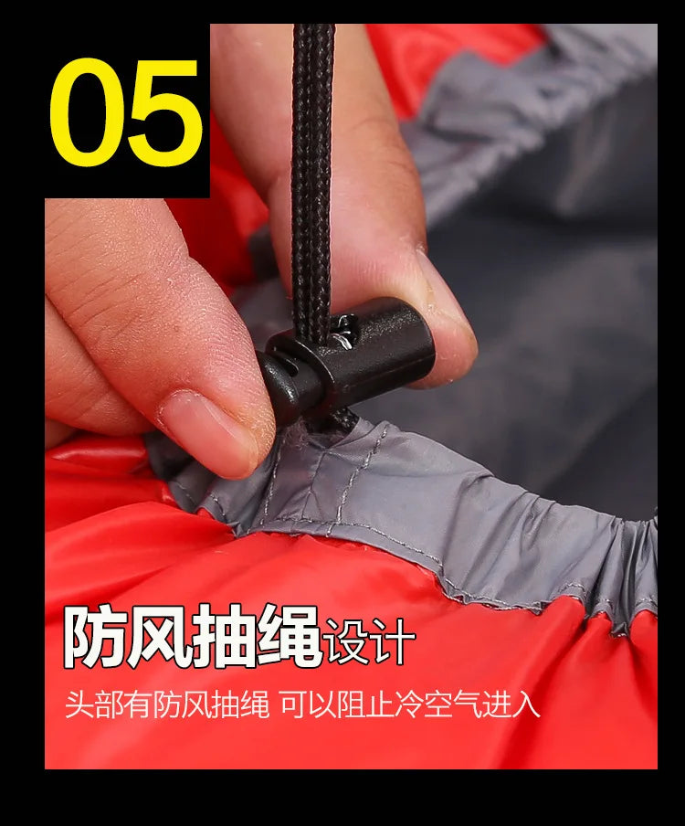 Portable Winter Down Dleeping Bags Ultralight Outdoor Waterproof Warm Goose Down mummy Sleeping Bag For Hiking Camping Equipment