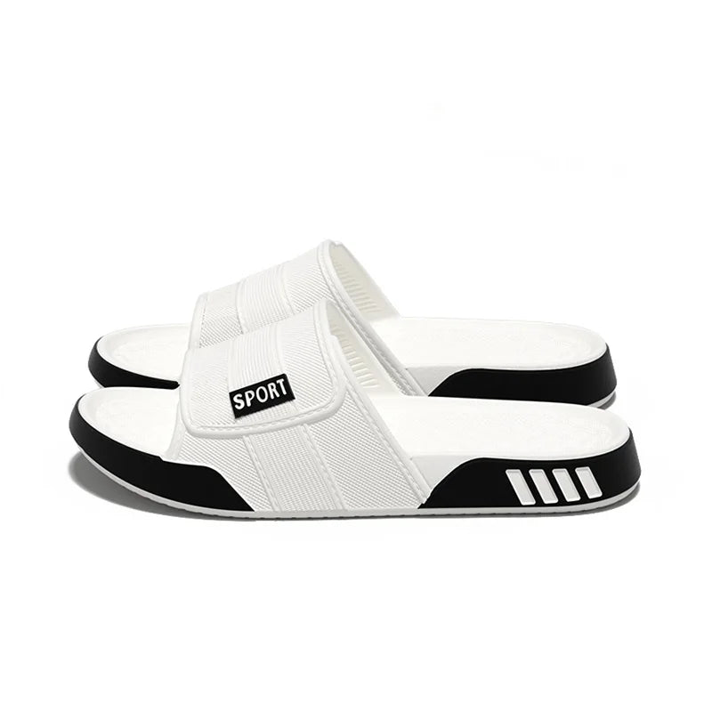 Big Size Men's Slippers Summer Ligtweight Indoor Home Slides EVA Shower Shoes Soft Sole Non-slip Outdoor Casual Beach Sandals