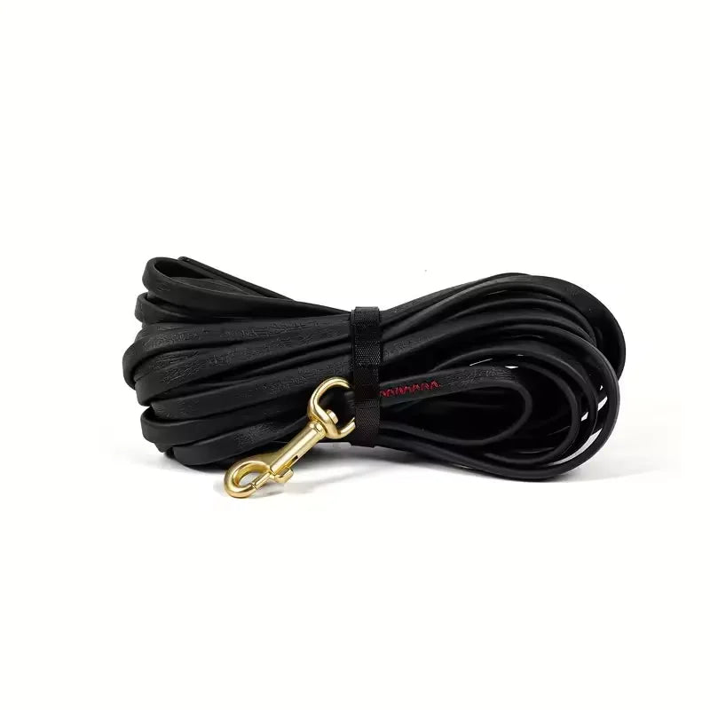 1.5‑9M PVC Coated Dog Tracking Leash 1cm Width 4mm Thickness Waterproof Long Training Lead Brass Hook for Small Medium Dogs