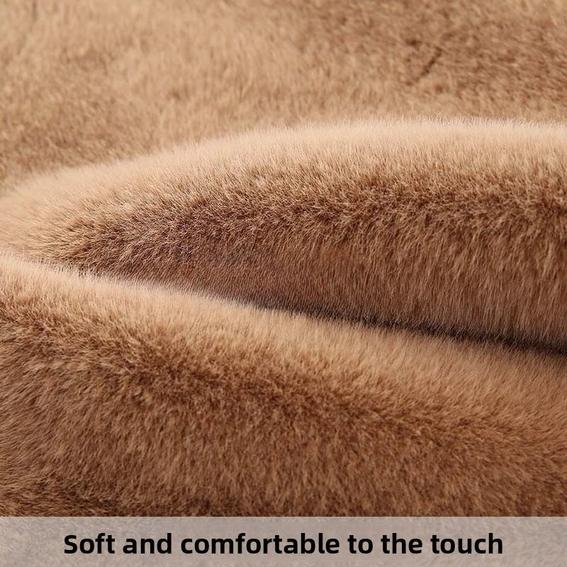 Thickened Imitation Mink Fur Grass Plush Fabric for Soft DIY Sewing Handmade Coat Vest Toy Doll Clothing Fashion Cloth Material