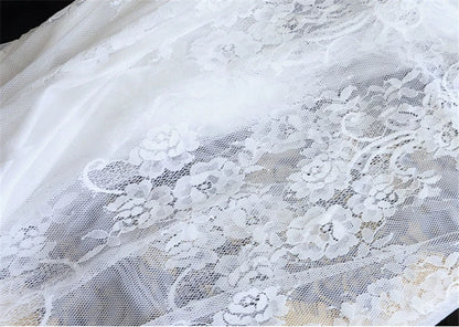 2023 New Fashion Summer Slips Women Casual Lace Transparent Midi Long Skirts Ladies Basic Skirt petticoat Underskirt