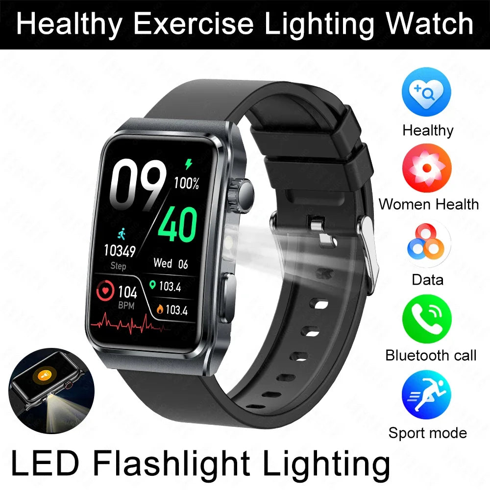 2025 New Nursing Grade ECG+PPG Pulse therapy Smartwatch Men Blood lipid Uric acid Bluetooth call Health Bracelet For Android iOS