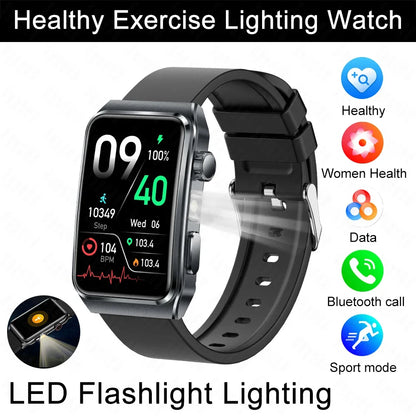 2025 New Nursing Grade ECG+PPG Pulse therapy Smartwatch Men Blood lipid Uric acid Bluetooth call Health Bracelet For Android iOS