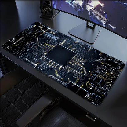 Mechanical Circuit Board Inside M-Motherboard  Mouse Pad Non-slip Thickened Large Writing Lockedge Gaming Cushion Office Student