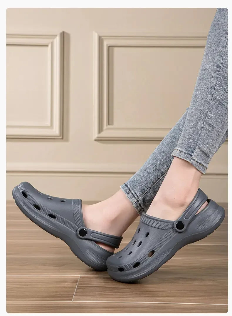 2026Summer Men Clogs Sandals Men's and Women's Leisure Slippers Beach Slides Home Garden Shoes Outdoor Sandals Plus Size46 47 48