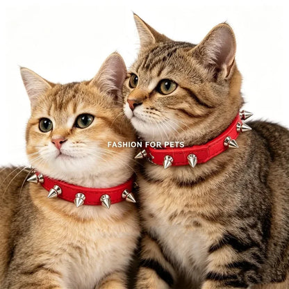 Pet Sharp Spiked Dog Collar Studded Anti Bite Leather Studded Collars Pet Neckwear Tactical Adjustable Safety Collars Products