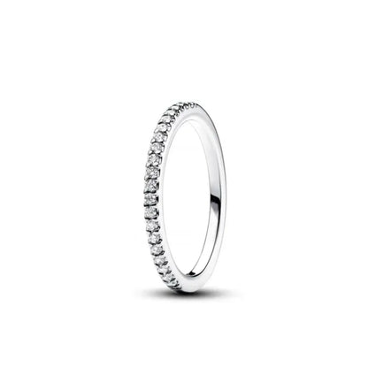 European New 925 Silver Heart-Shaped,Floral,Square Ring Suitable for Exquisite High-Quality Jewelry for Women at Wedding Parties