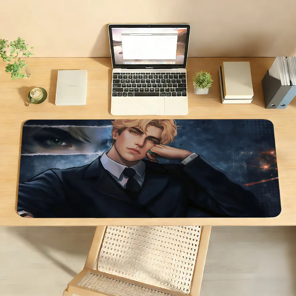 Aaron Warner Mouse Pad Anti Slip Rubber Edge Locked Thickened Laptop Gaming Desk Mat