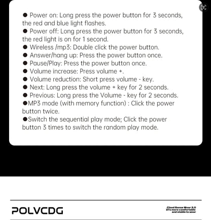 POLVCDG bone conduction swimming earphones IPX8 waterproof 32GB memory Bluetooth 5.4 silicone material 2025 new product x16
