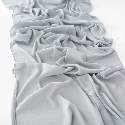 180*70CM Chiffon Hijabs For Woman Soft Long Turban Veil Scarves Muslim Hijab Shawls Islam Women Head Wraps Accessoires Ramadan
