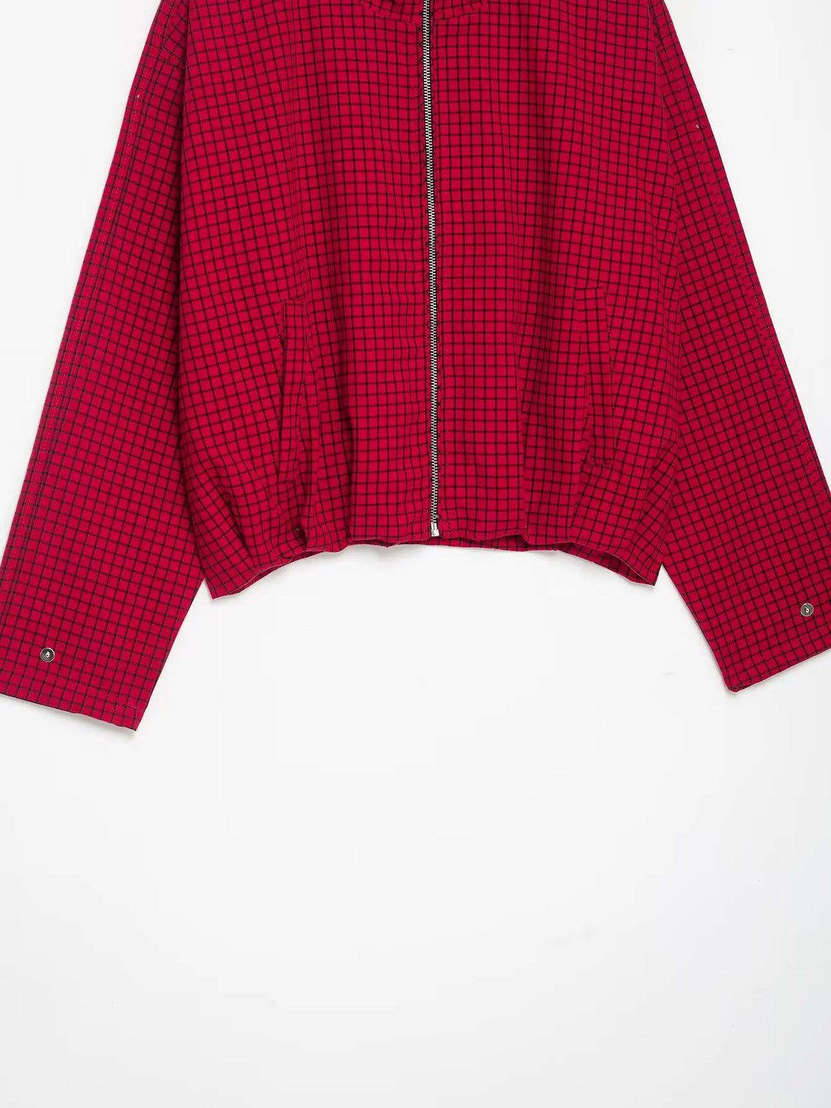 Autumn Fashion Plaid Bomber Jacket Women's Jacket Crop Oversized Long Sleeve Top Casual Zipper Outerwears Outdoor Coats