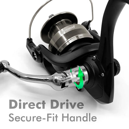 5.0:1 Spinning Fishing Reel Shallow Spool Max Drag 10kg 8BB Bass Pike Fishing For Carp fishing Wheel Salt Water Fishing Reel