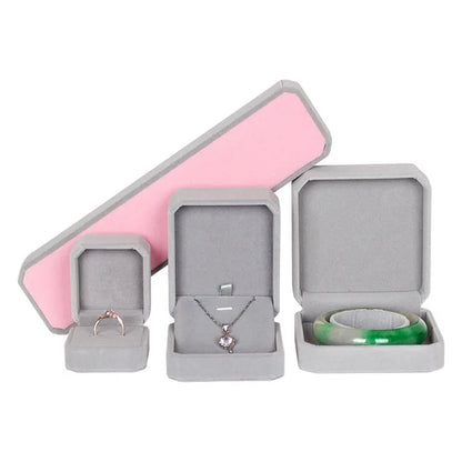 Real Kt18 Gold Color Diamond Peony Pendant Necklace for Women Lover Valentine's Day Birthday Chain Earring Jewelry Sets Gifts