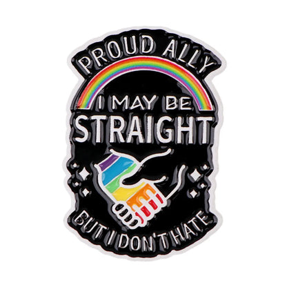 Cute Animal Rainbow Cat Enamel Pin LGBT Gay Brooches for Women Men Lapel Pins Badges on Backpack Gay Accessories Jewelry Gifts