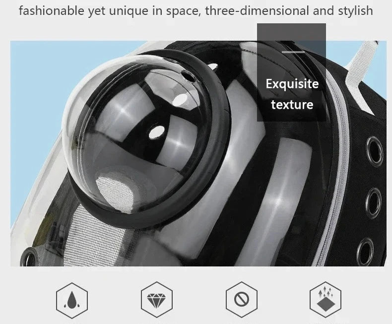 Transparent Breathable Portable Space Capsule Pet Carrier Backpack for Dog Cat Carrying Transport Bag