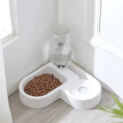 Dog and Cat Bowl-Pet Feeders and Food Bowl Set Suitable for Cats and Dogs Drinking Pet Bowl Moisture-proof New Automatic Double
