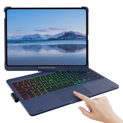 Backlit Keyboard Case with Trackpad & 360° Swivel for iPad 10th/11th Gen (A16), iPad Air 4th/5th Gen, and iPad Pro 11 (All Model