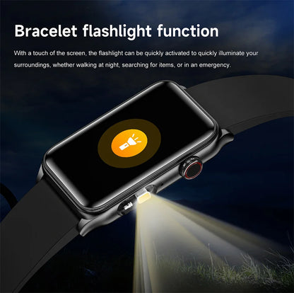 2025 New AI Health Manager Smart Watch Men Blood Pressure Blood Oxygen Sports Bluetooth Call Waterproof Health SmartWatch