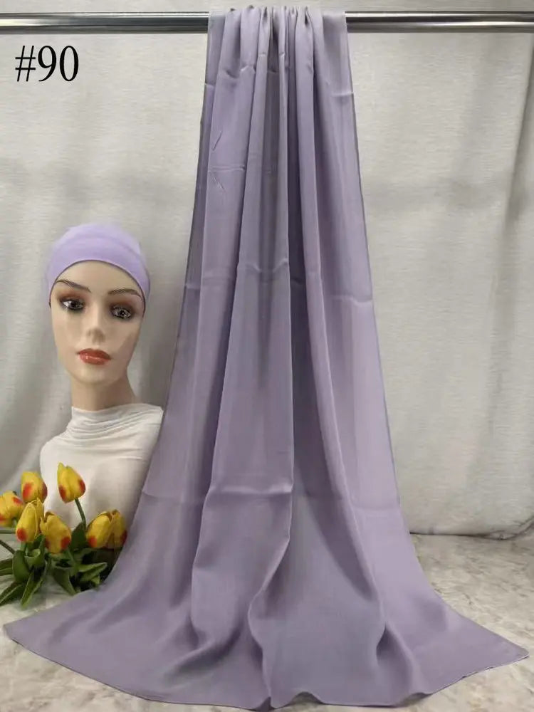 110colors Modal Hijab with Modal Undercap Set Basic Stretchy Pullover Headscarf Thin Breathable Sunscreen Head Wrap Hijabs Scarf