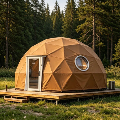 Geodesic Dome Tent Luxury Glamping Tent Waterproof Outdoor Dome House for Camping Resort Stay Customizable