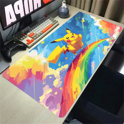 Mouse Pad Large Desk Mat Pokemones Anime Playmat Gaming Mouse Pad 900 × 400 Xxl Mousepad Speed Computer and Office Gamer Cabinet