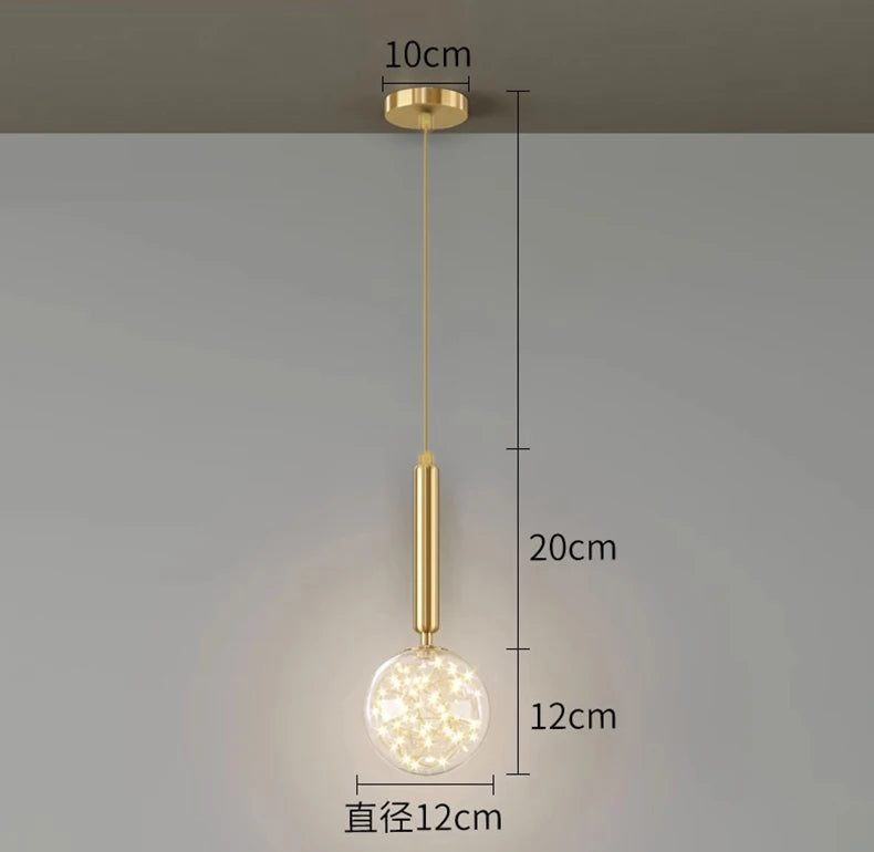 1 PC Modern Home Decor LED Lights Bedroom Lamp Bedside Pendant Light Lamps LED Chandeliers Hanging Light Indoor Lighting