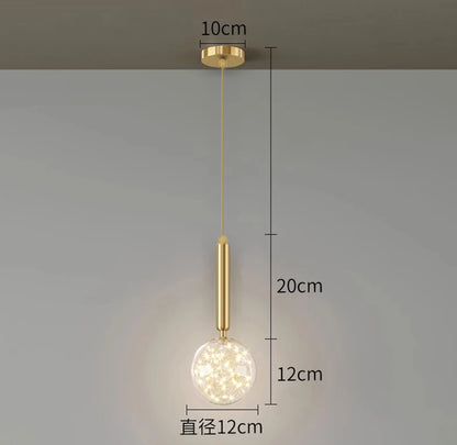 1 PC Modern Home Decor LED Lights Bedroom Lamp Bedside Pendant Light Lamps LED Chandeliers Hanging Light Indoor Lighting