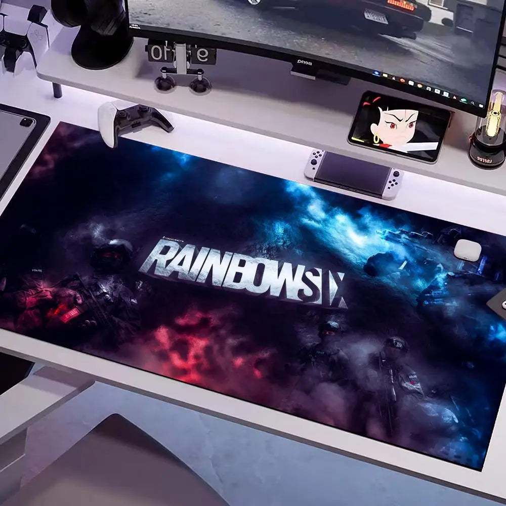 GAME Rainbow-six Mouse Pad Multiple Sizes Large Square Computer Office Game Table Mats Rubber Anti-slip Mousepads