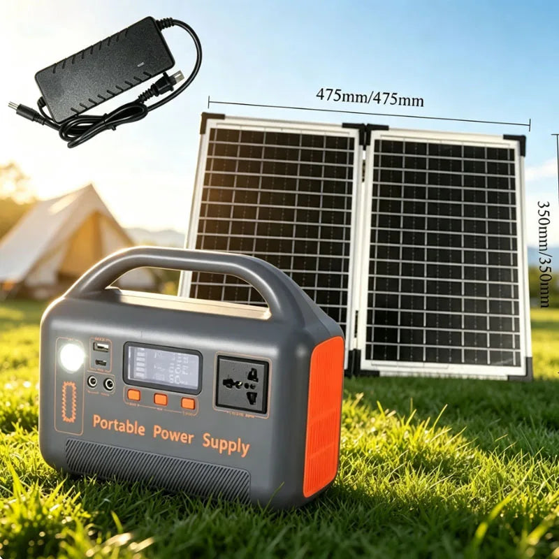 400W Portable Charging Station 220V192Wh LiFePO4 Outdoor Power Supply, Supports Solar Charging, Suitable for Household Energy