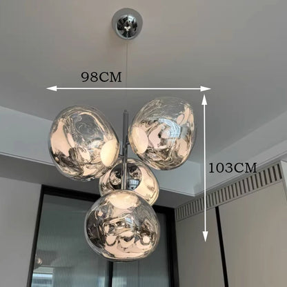 Modern Lava LED Pendant Light PVC Lights Kitchen Hanging Light Fixtures Indoor Decor Living Room Ceiling Lighting Chandelier