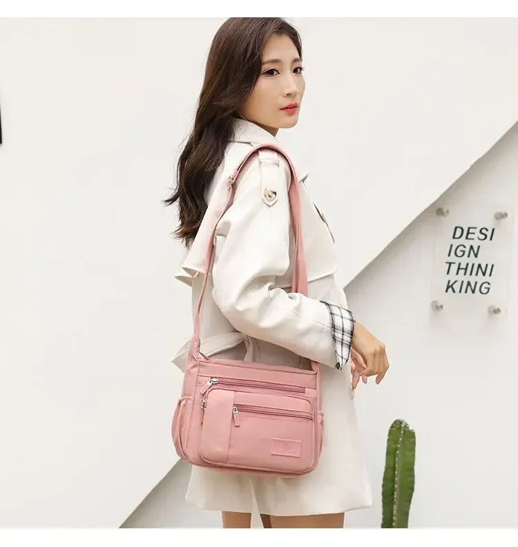 Fashion Shoulder Crossbody Bag for Women Messenger Bags Waterproof Nylon Ladies Handbag Tote Bags for Women Sac A Main Femme