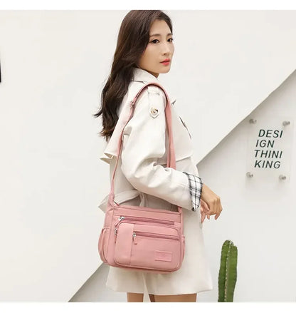 Fashion Shoulder Crossbody Bag for Women Messenger Bags Waterproof Nylon Ladies Handbag Tote Bags for Women Sac A Main Femme