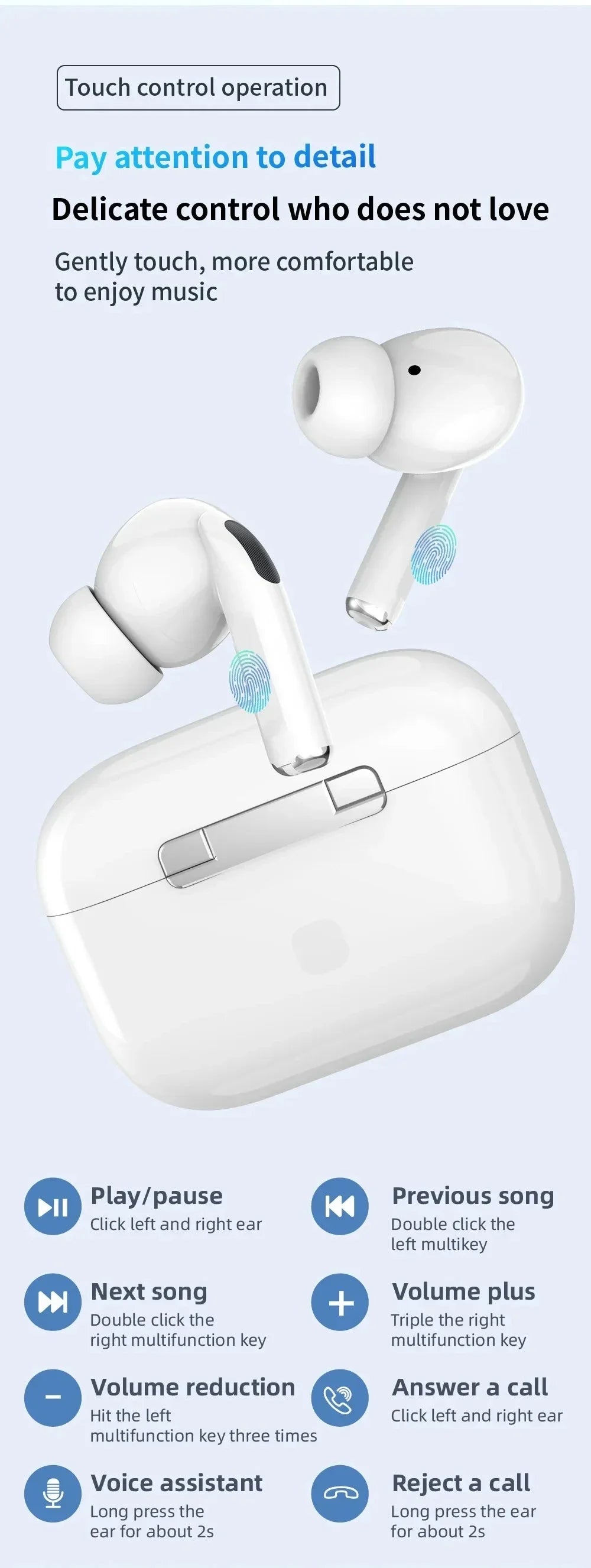For Air pro5  Earphones TWS MaxWireless Bluetooth In Ear Earbuds Sport Noise Cancelling Headset For iPhone Xiaomi Huawei