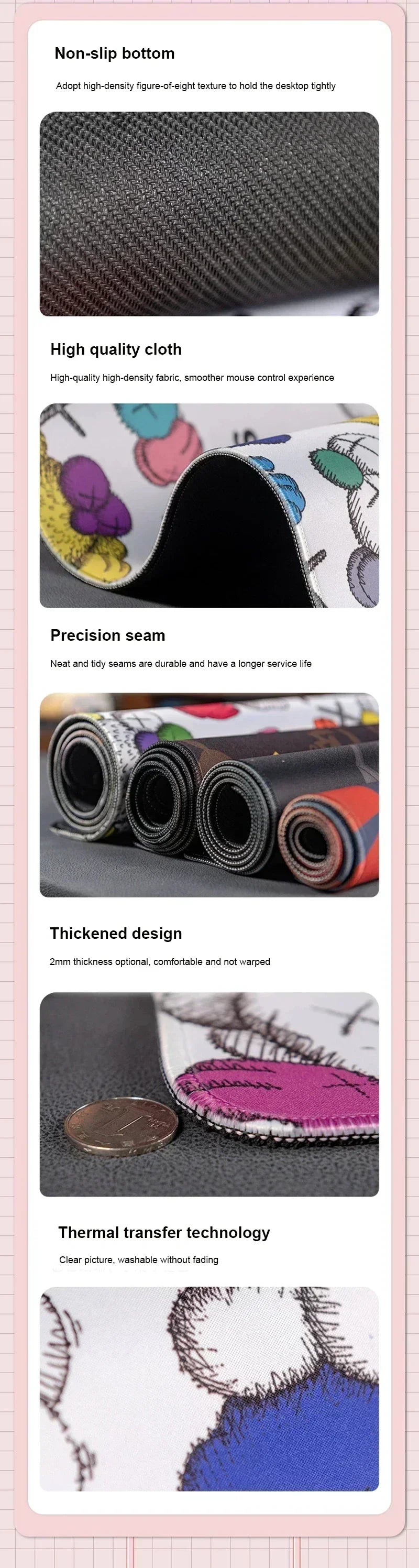 Mouse Pad Pokemon Suicune Large Gamer Gaming Accessories Speed Lock Edge Rubber Keyboard Desk Mat Office Laptop Mousepad