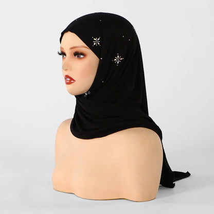 New Triangle Jersey Hijab Scarf For Women Muslim Shawls Headscarf Wraps Solid Color Scarves Head Wrap Islamic Turban Headband