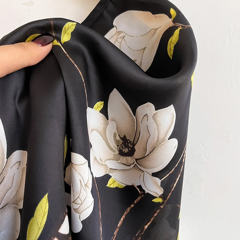 110*110CM Ladies Fashion Beach Summer Thin Printed Hijab Shawl Long Chiffon Scarf Women Muslim Paisley Shawl 2025