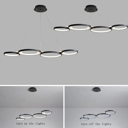 living room chandelier,Dimmable ceiling pendant chandelier,Led pendant lights for dining room kitchen Gold/chrome/black lustrs