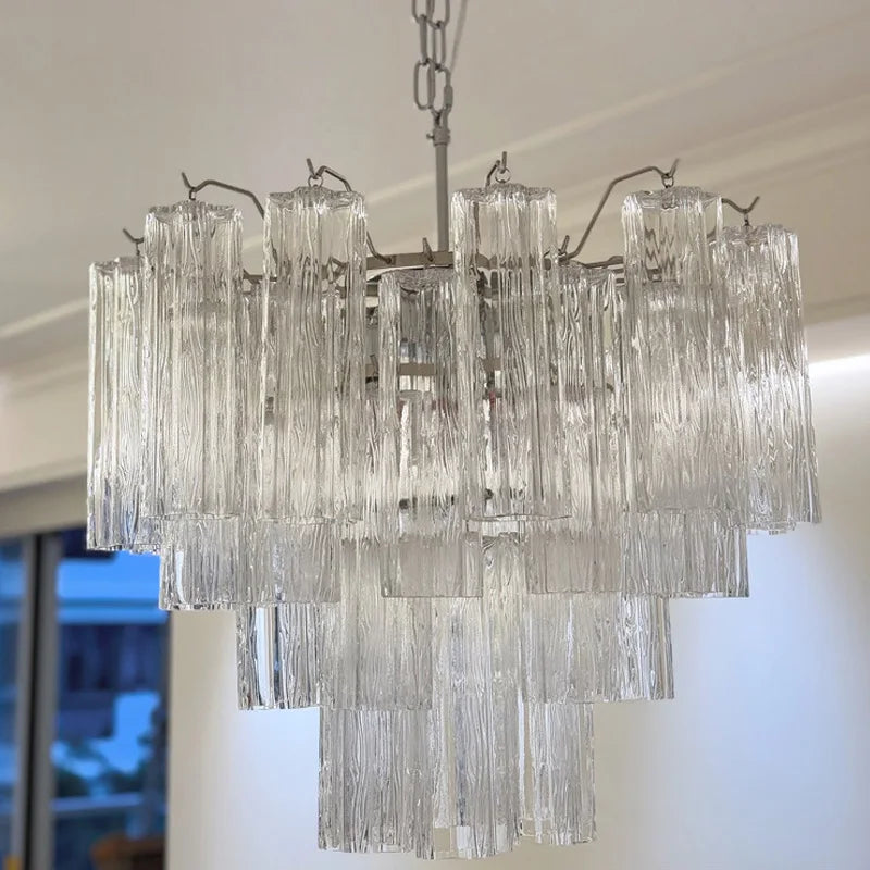 Luxury Glass Pendant Ceiling Light Fixture Chandelier Led Ceiling Lamp Modern Hanging Chandelier Lights Salon Chandeliers Lustre