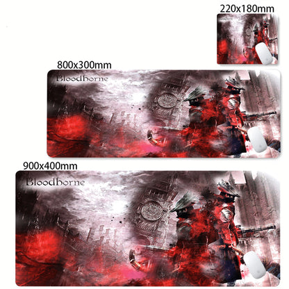 HD Printing Bloodborne Large Size Pc Mousepad Game Decoration Computer Non-slip Rubber Mouse Pad Office Keyboard Desk Mat Carpet