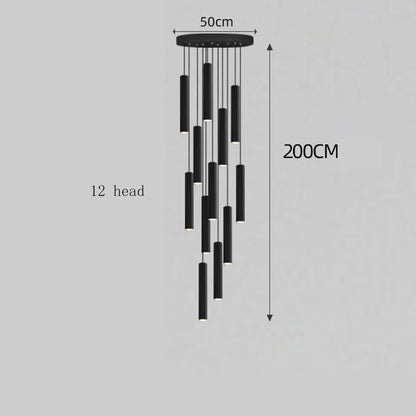 Modern home decor led lights pendant light lamps forstaircase Chandeliers for living room hanging light indoor lighting