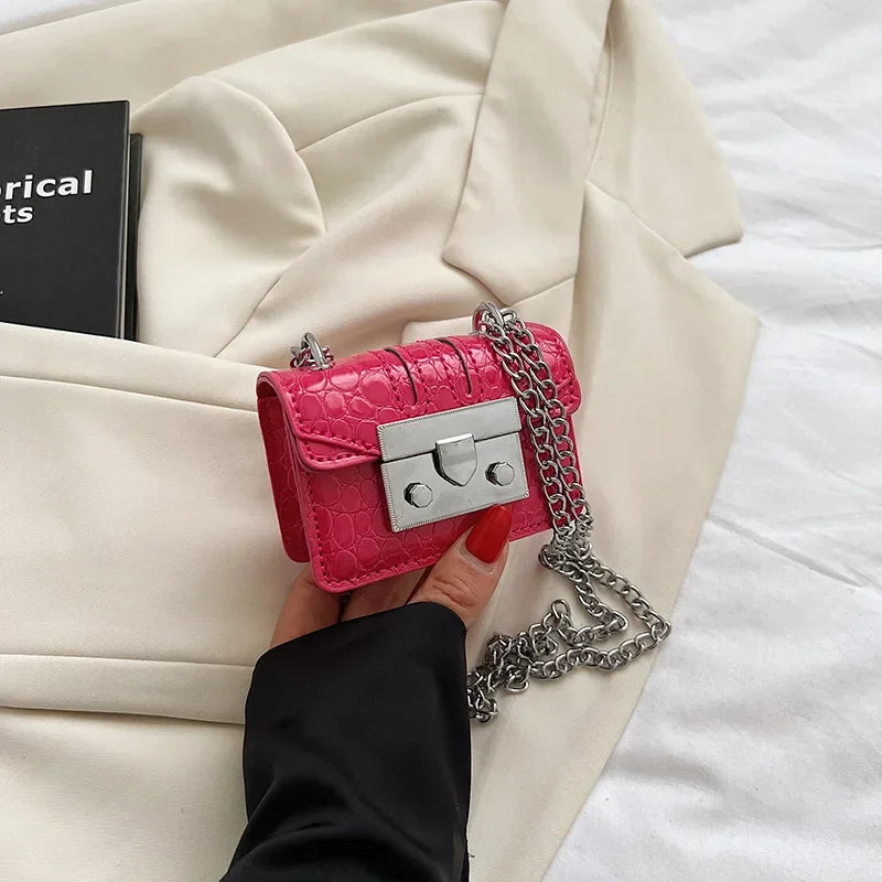 Chain Female Bag Mini Summer Crossbody Bags for Women Fashion Luxury Designer Handbag Women's 2025 Trend Woman Shoulder Purse