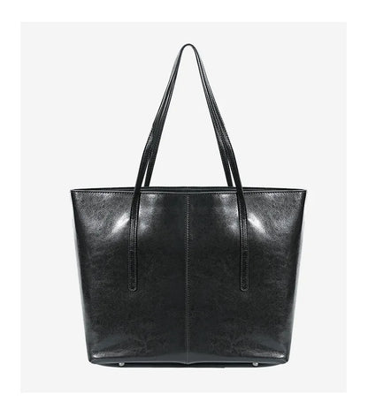 Luxury Women Leather Tote Bag Top Layer Cowhide Large Capacity Fashionable Handbag Brand Designer Shoulder Bag 2025 New Handbag