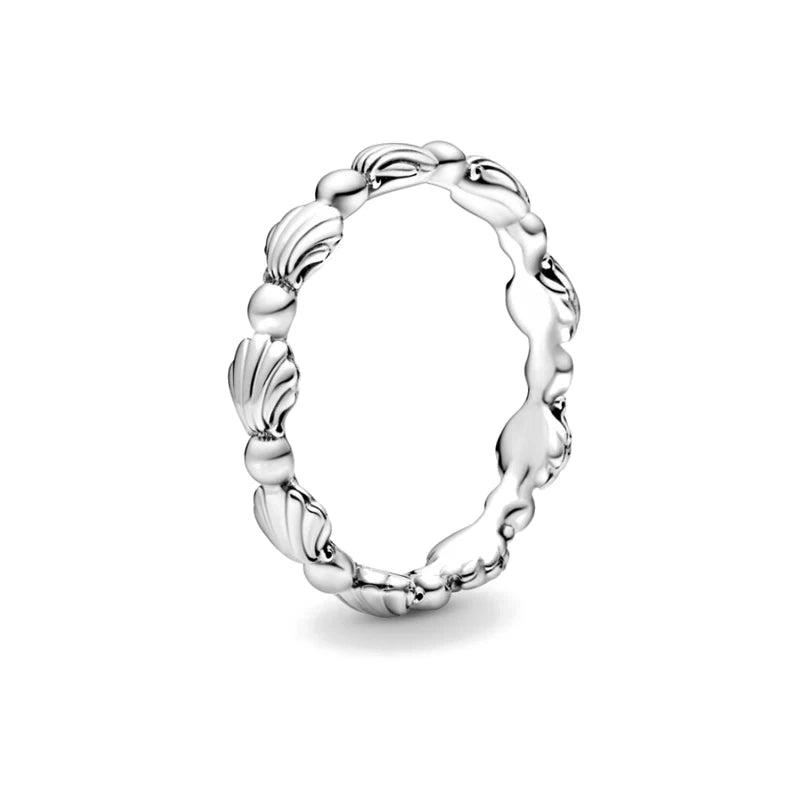 New 925 Sterling Silver Rings Stackable Infinite Silver shining Zircon Ring For Women Wedding Anniversary Birthday Jewelry Gift