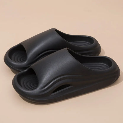 EVA Platform Slippers Women Home Brand Luxury Design Summer Shoes Couple Bathroom Indoor Outdoor Beach Slides Men Soft Non-Slip
