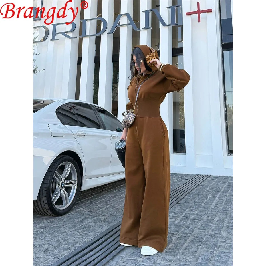 5pcs Bulk Items Wholesale Lots Long Sleeve Zipper Jumpsuits for Woman 2025 Fall Fashion Slim Sexy One Pieces Bodysuits B16131