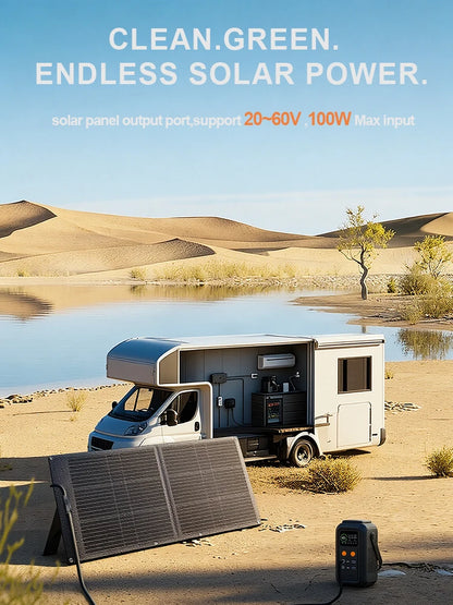 CTOLITY AXP200 200W Portable Solar Generator 192Wh Power Station Lifepo4 Battery Camping Power Bank Emergency Supply 140W PD